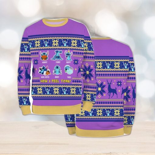 Ugly Sweater Christmas Xmas Stitch Cartoon 3D Sweater