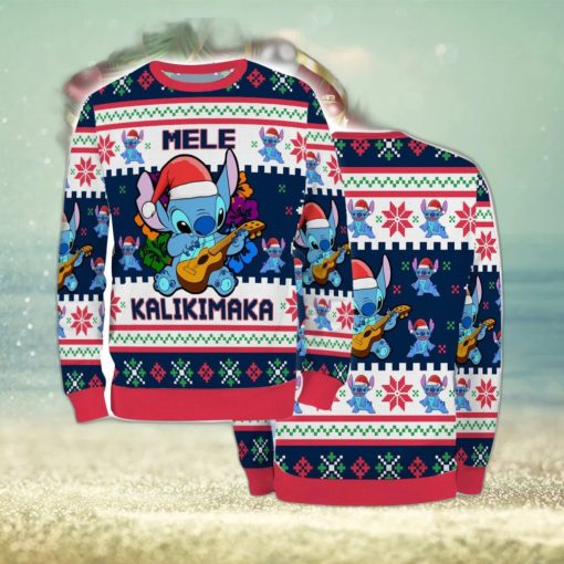 Ugly Sweater Christmas Xmas Stitch Cartoon Unisex Men Mele Women Kalikimaka 3D Sweater