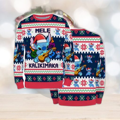 Ugly Sweater Christmas Xmas Stitch Cartoon Unisex Men Mele Women Kalikimaka 3D Sweater