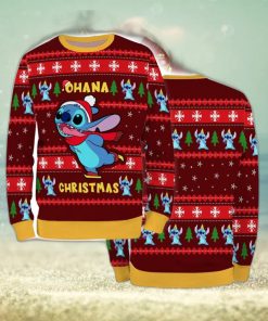 Ugly Sweater Christmas Xmas Stitch Cartoon Unisex Men Women Ohana X Mas 3D Sweater