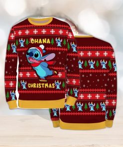 Ugly Sweater Christmas Xmas Stitch Cartoon Unisex Men Women Ohana X Mas 3D Sweater