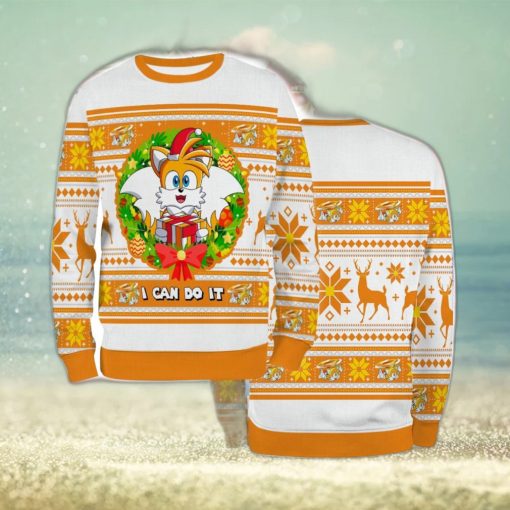 Ugly Sweater Christmas Xmas Tail Sonic Hedgehog Game Cartoon 3D Sweater