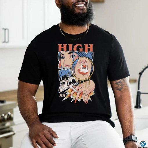 Unethicalthreads Merch High As Fuck Weed Smoking Shirt