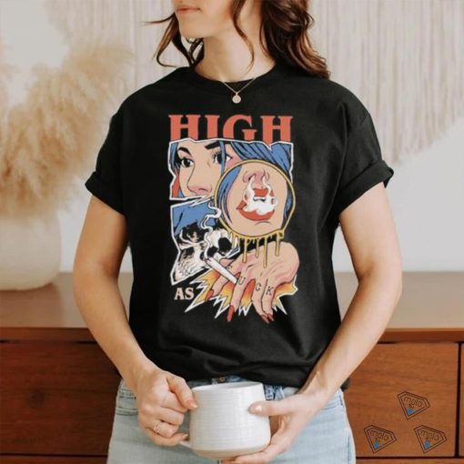 Unethicalthreads Merch High As Fuck Weed Smoking Shirt