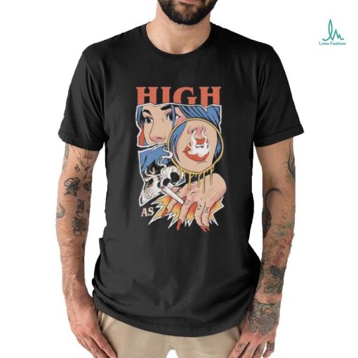 Unethicalthreads Merch High As Fuck Weed Smoking Shirt