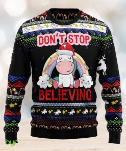 Unicorn Believing Ugly Christmas Sweater Thankgiving Gift Men Women