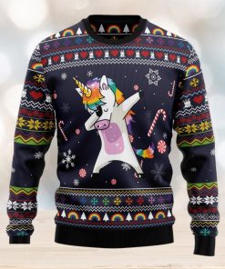 Unicorn Dab Ugly Christmas Sweater Thankgiving Gift Men Women