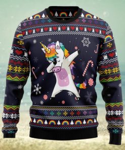 Unicorn Dab Ugly Christmas Sweater Thankgiving Gift Men Women