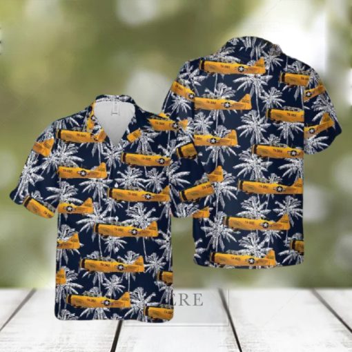 Us Air Force North American T 6g Texan Hawaiian Shirt