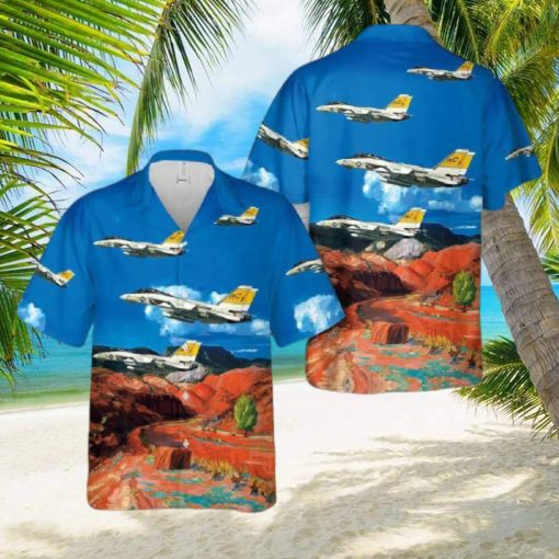 Us Navy F 14b Tomcat Vf 32 Swordsmen Hawaiian Shirt