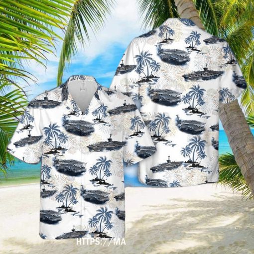 Uss Theodore Roosevelt (cvn 71) 4th Of July Hawaiian Shirt