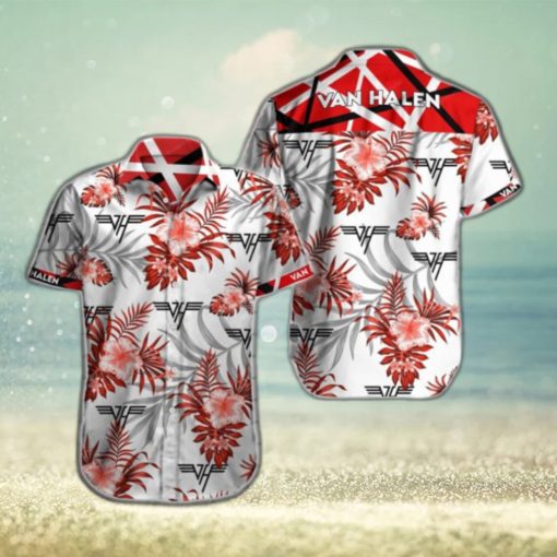 Van Halen Hawaiian Shirt Summer Button Up