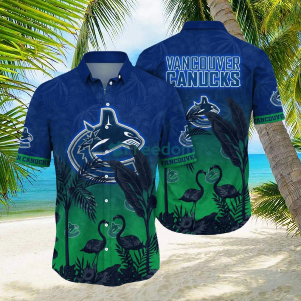 NHL Fans Vancouver Canucks Logo Set Hawaiian Shirt And Short