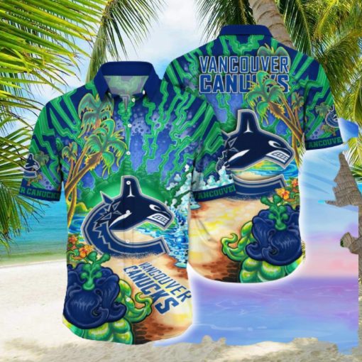 Vancouver Canucks NHL Flower Hawaiian Shirt For Men Women Best Gift For Fans