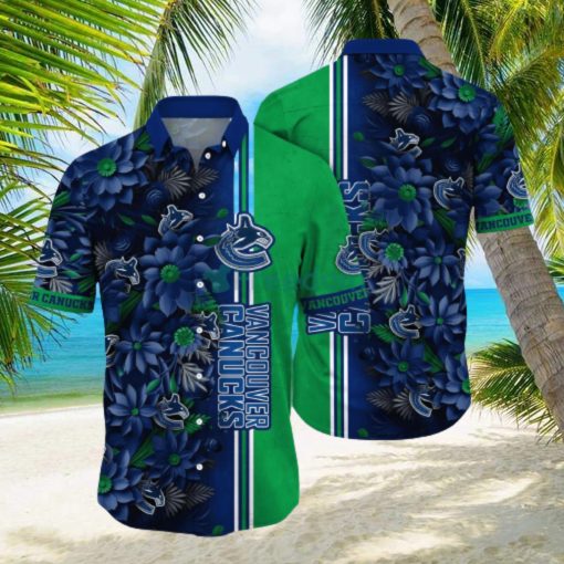 Vancouver Canucks NHL Flower Hawaiian Shirt For Men Women Great Gift For Real Fans