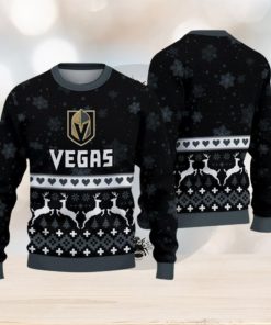 Vegas Golden Knights Ugly Christmas Snow Xmas Sweater Frozen Gift Mens Women