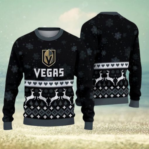 Vegas Golden Knights Ugly Christmas Snow Xmas Sweater Frozen Gift Mens Women