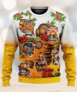 Viking Loves Beer Funny Ugly Christmas Sweater