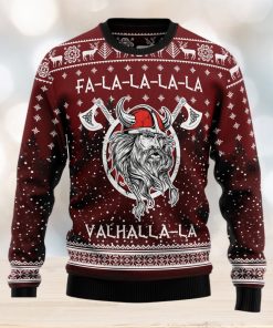 Vikings Fa La La La Ugly Christmas Sweater Thankgiving Gift Men Women