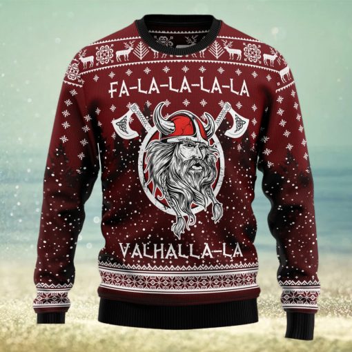 Vikings Fa La La La Ugly Christmas Sweater Thankgiving Gift Men Women