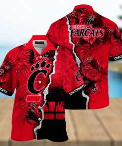 Vintage Aloha NCAA Cincinnati Bearcats Hawaiian Shirt Custom Name Beach Gift For Dad