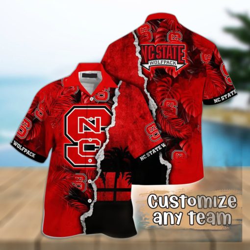 Vintage Aloha NCAA NC State Wolfpack Hawaiian Shirt Custom Name Gift For Best Friend