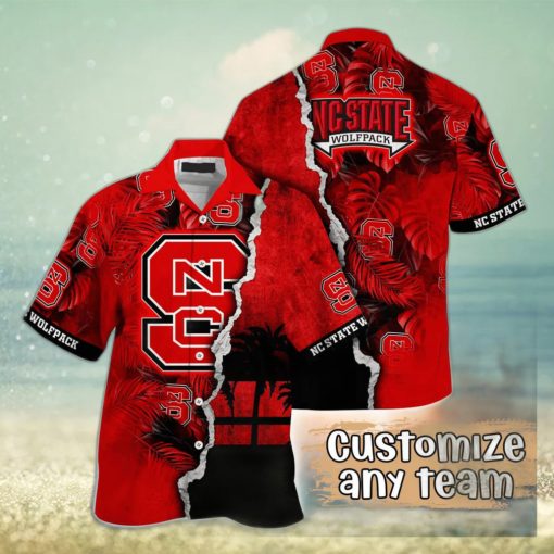 Vintage Aloha NCAA NC State Wolfpack Hawaiian Shirt Custom Name Gift For Best Friend