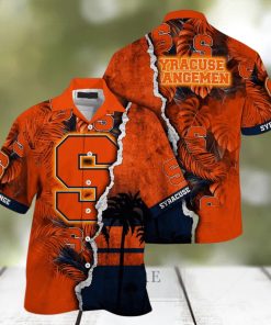 Vintage Aloha NCAA Syracuse Orange Hawaiian Shirt Summer Name Beach Gift For Friend