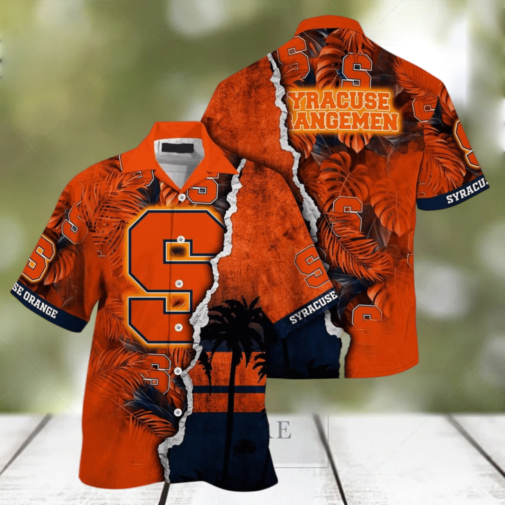 NCAA Syracuse Orange Flower Cheap Hawaiian Shirt 3D Shirt, Syracuse Orange  Gifts For Her - T-shirts Low Price