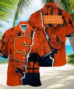 Vintage Aloha NCAA Syracuse Orange Hawaiian Shirt Summer Name Beach Gift For Friend