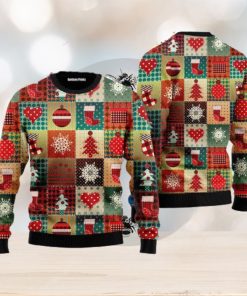 Vintage Christmas Patchwork Ugly Christmas Sweater