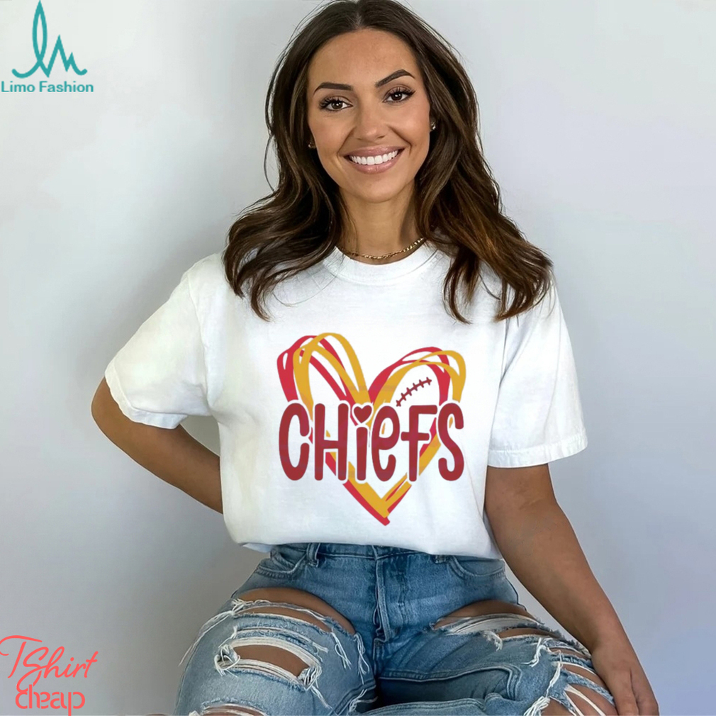 Heart Kansas City Chiefs NFL Football shirt - Limotees