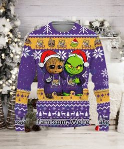 Vintage LSU Sweater Novelty Baby Groot Grinch LSU Football Gifts