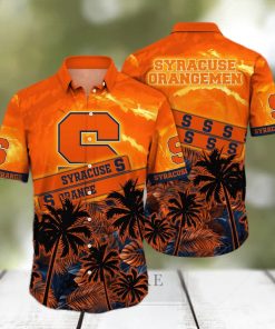 Vintage NCAA Syracuse Orange Hawaiian Shirt Gift For Beach Lovers