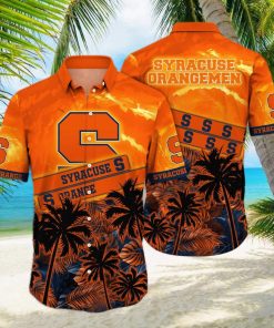 Vintage NCAA Syracuse Orange Hawaiian Shirt Gift For Beach Lovers