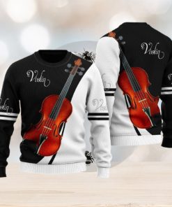 Violin Music Ugly Christmas Sweater Unique Gift