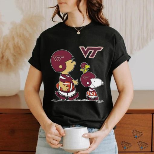 Virginia Tech Hokies Snoopy Charlie Brown and Woodstock 2023 T Shirt