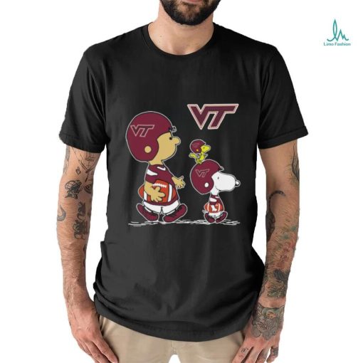 Virginia Tech Hokies Snoopy Charlie Brown and Woodstock 2023 T Shirt