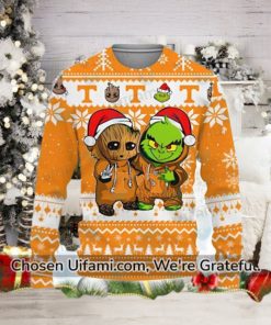 Vols Christmas Sweater Beautiful Baby Groot Grinch Gifts For Tennessee Vols Fans