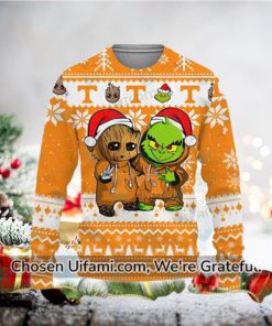 Vols Christmas Sweater Beautiful Baby Groot Grinch Gifts For Tennessee Vols Fans