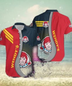 WENDY’S Logo Stylish 3D Hawaiian Shirt Gift For Men Women