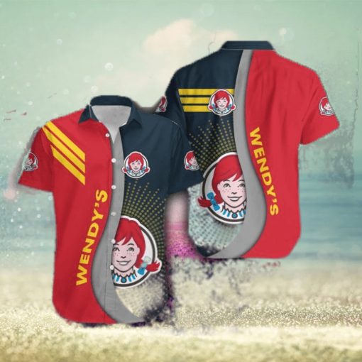 WENDY’S Logo Stylish 3D Hawaiian Shirt Gift For Men Women