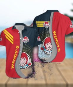 WENDY’S Logo Stylish 3D Hawaiian Shirt Gift For Men Women