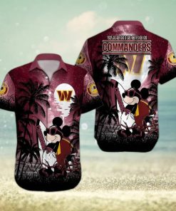 Washington Commanders American Football Mickey Pattern Hawaiian Shirt