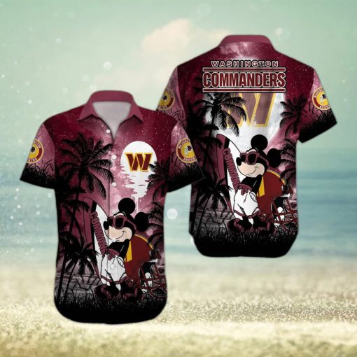 Washington Commanders American Football Mickey Pattern Hawaiian Shirt