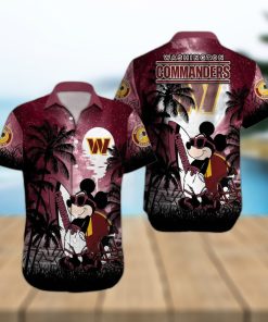 Washington Commanders American Football Mickey Pattern Hawaiian Shirt