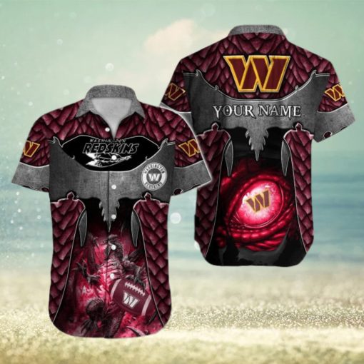 Washington Commanders NFL 3D Hawaiian Shirt Funny Men And Women For Fans Gift Custom Name