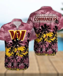 Washington Commanders NFL Sport Team Palm Tree Tropical Hawaii Shirt