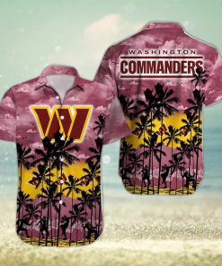 Washington Commanders NFL Sport Team Palm Tree Tropical Hawaii Shirt