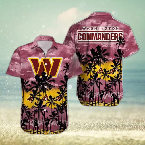 Washington Commanders NFL Sport Team Palm Tree Tropical Hawaii Shirt